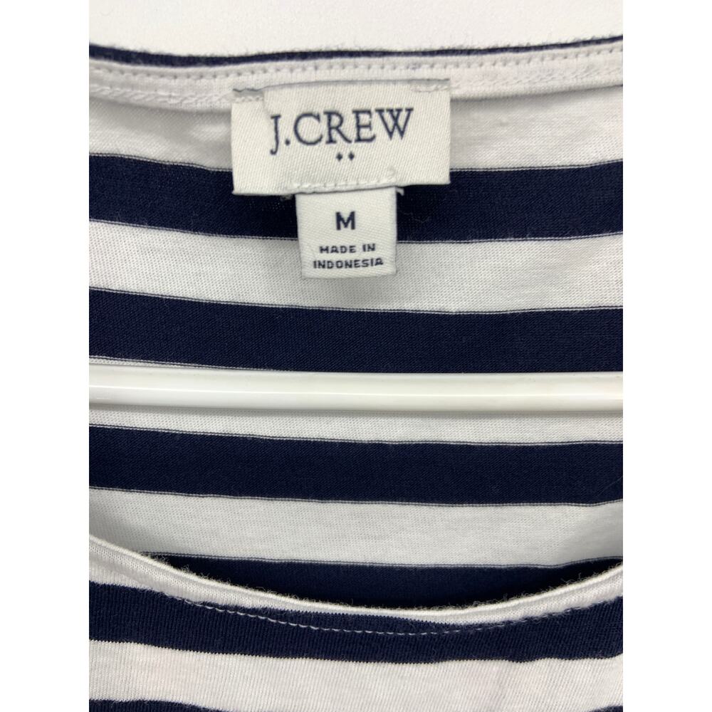 J. Crew Black White Striped Sleeveless Maxi Dress Size M - Picture 5 of 8